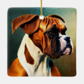 Handsome Boxer Keramisch Ornament (Achterkant)