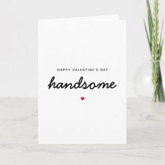 Handsome Boyvriend Husband Fiancé Valentijnsdag Kaart