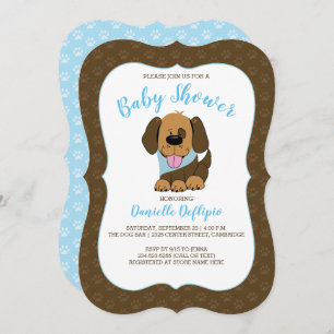 Handsome Chien Chien Chien Baby shower Invitation