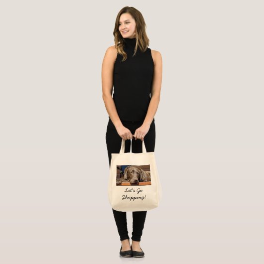 Handsome Chocolate Labrador Retriever Tote Bag (Voorkant (model))