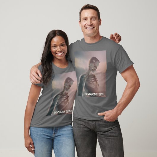 Handsome Devil. Skeleton with horns T-shirt (Unisex)