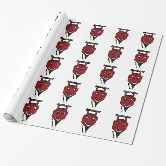 Handsome Devil Wrapping Paper Cadeaupapier (Uitgerold)
