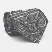 Handsome Elegant Silver Celtic Knot Vaderdag Stropdas (Opgerold)