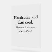 Handsome et peut cuisiner ajouter nom maître chef  (Angle)
