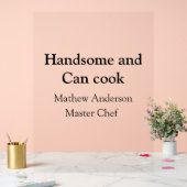 Handsome et peut cuisiner ajouter nom maître chef  (Mariage)