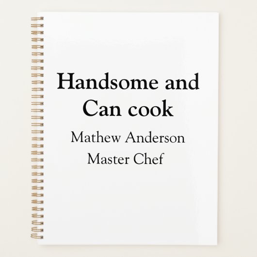 Handsome et peut cuisiner ajouter nom maître chef (Devant)