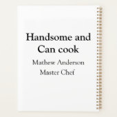 Handsome et peut cuisiner ajouter nom maître chef (Dos)
