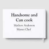Handsome et peut cuisiner ajouter nom maître chef  (Verso)