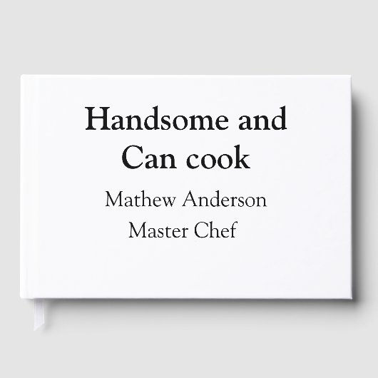 Handsome et peut cuisiner ajouter nom maître chef  (Recto)