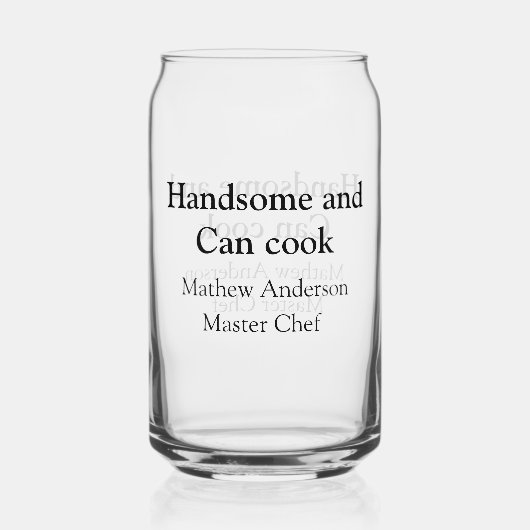 Handsome et peut cuisiner ajouter nom maître chef (Recto)