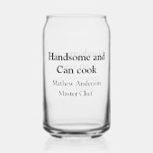 Handsome et peut cuisiner ajouter nom maître chef (Verso)