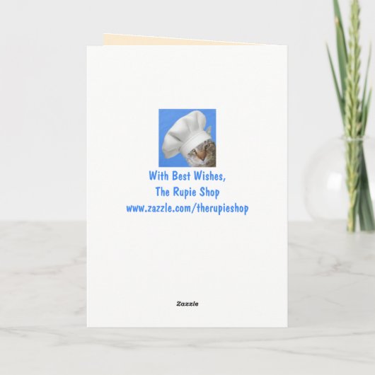 Handsome Goat Birthday Kaart (Achterkant)