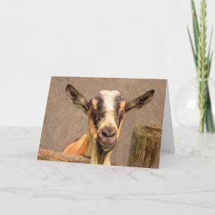 Handsome Goat Vaderdag Feestdagen Kaart