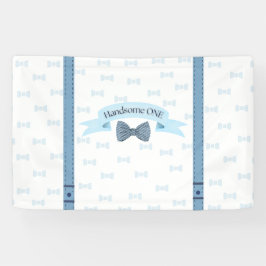 Handsome One Baby Boy First Birthday Banner