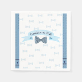 Handsome One Baby Boy First Birthday Party Napkins Servet