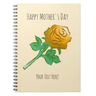 Handsome Orange Rose Notitieboek