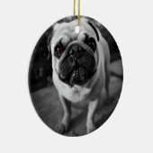 Handsome Pug Keramisch Ornament (Rechts)