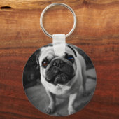 Handsome Pug Sleutelhanger (Voorkant)