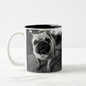 Handsome Pug Tweekleurige Koffiemok (Links)