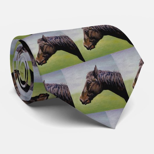 Handsome Quarter Horse Bailey Neck Tie Stropdas (Opgerold)