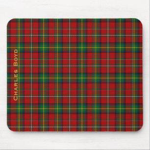 Handsome Red & Green Boyd Family Tartan Muismat