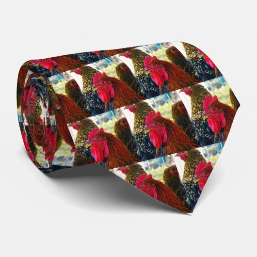 Handsome Rooster Stropdas (Opgerold)