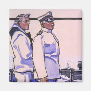 Handsome Sailors, WW1 1917 Art Magneet