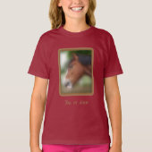 Handsome Shire Draft Horse Persoonlijk T-shirt (Voorkant)