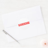 Handsome Stamp Ronde Sticker (Envelop)