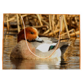 Handsome Stranger in Town Eurasian Wigeon Large Cadeauzakje (Achterkant)