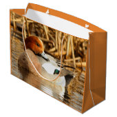 Handsome Stranger in Town Eurasian Wigeon Large Cadeauzakje (Achterkant Gekanteld)