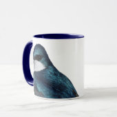 Handsome Tree Swallow: Bird on a Wire Mok (Voorkant links)