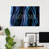 Handspun is Magic Yarn Knitting Spinning Poster (Thuiskantoor)