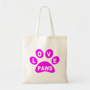 Handtas Love Paws on Paws Pink