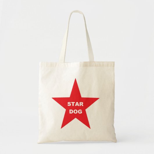 Handtas Star Dog op Red Star (Voorkant)