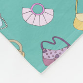 Handtassen met handtas, handtassen, spatroon Blauw Fleece Deken (Hoek)