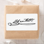 Handtekenaar van Davy Crockett Etiket (Insitu)