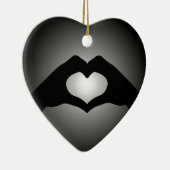 handtekenbord Heart Keramisch Ornament (Rechts)