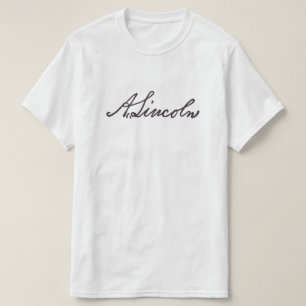 Handtekening Abraham Lincoln T-shirt
