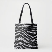 Handtekening Abstract twee kleuren Zebra Stripes R Draagtas (Voorkant)