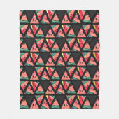 Handtekening Abstract watermeloenpatroon Fleece Deken (Voorkant)