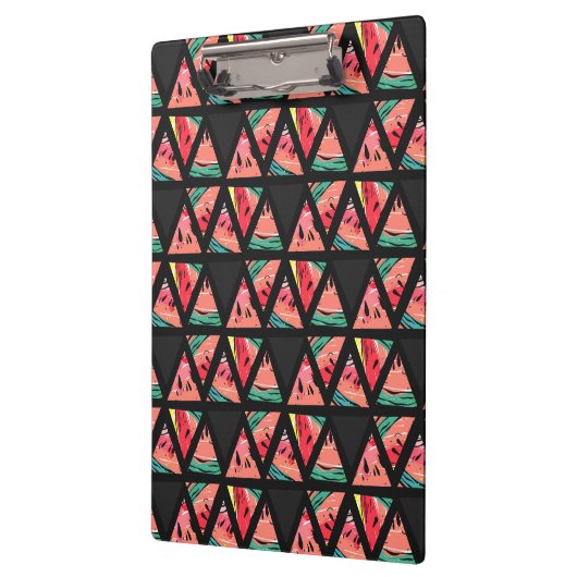 Handtekening Abstract watermeloenpatroon Klembord (Links)