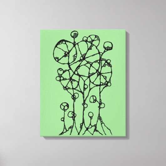 Handtekening - Abstracte structuurgroep 1 Canvas Afdruk (Voorkant)