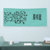 Handtekening - Abstracte structuurgroep 1 Spandoek (Beurs)