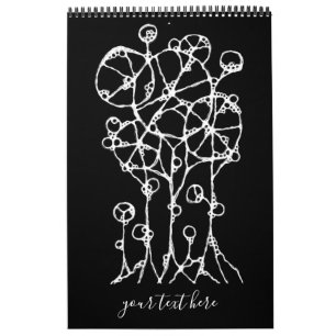 Handtekening - Abstracte structuurgroep 2 Kalender