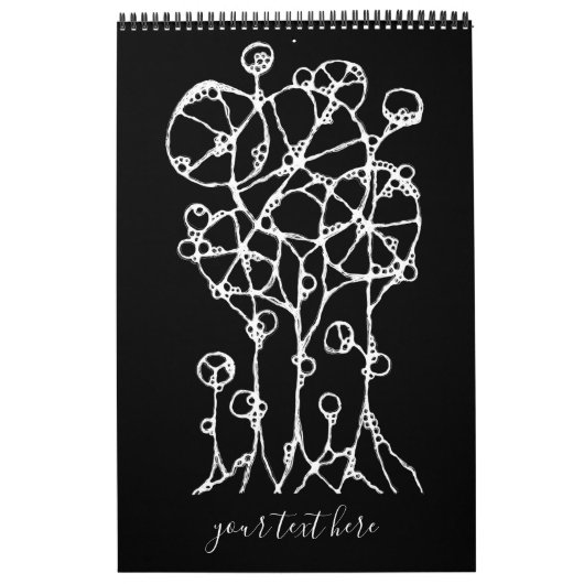 Handtekening - Abstracte structuurgroep 2 Kalender (Hoes)