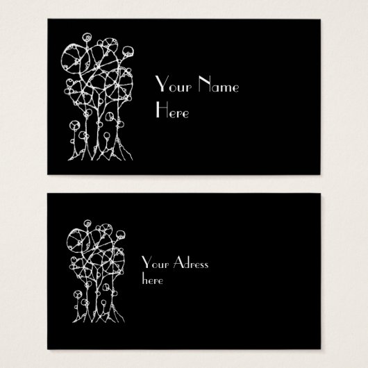 Handtekening - Abstracte structuurgroep 2 Visitekaartje (Voorkant /achterkant)