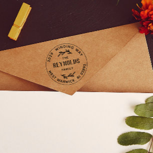 Handtekening  adres tweegigs 	rubberstempel