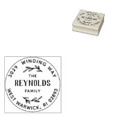 Handtekening  adres tweegigs 	rubberstempel (Gestempeld)