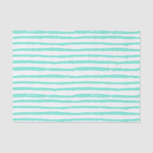 Handtekening Aqua Stripes Tissuepapier (Voorkant)